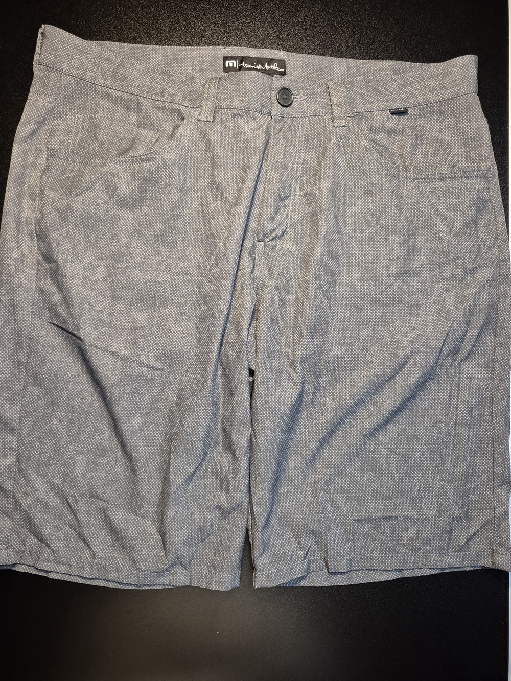 Travis Mathew Gray Micro-Pattern Hybrid Shorts